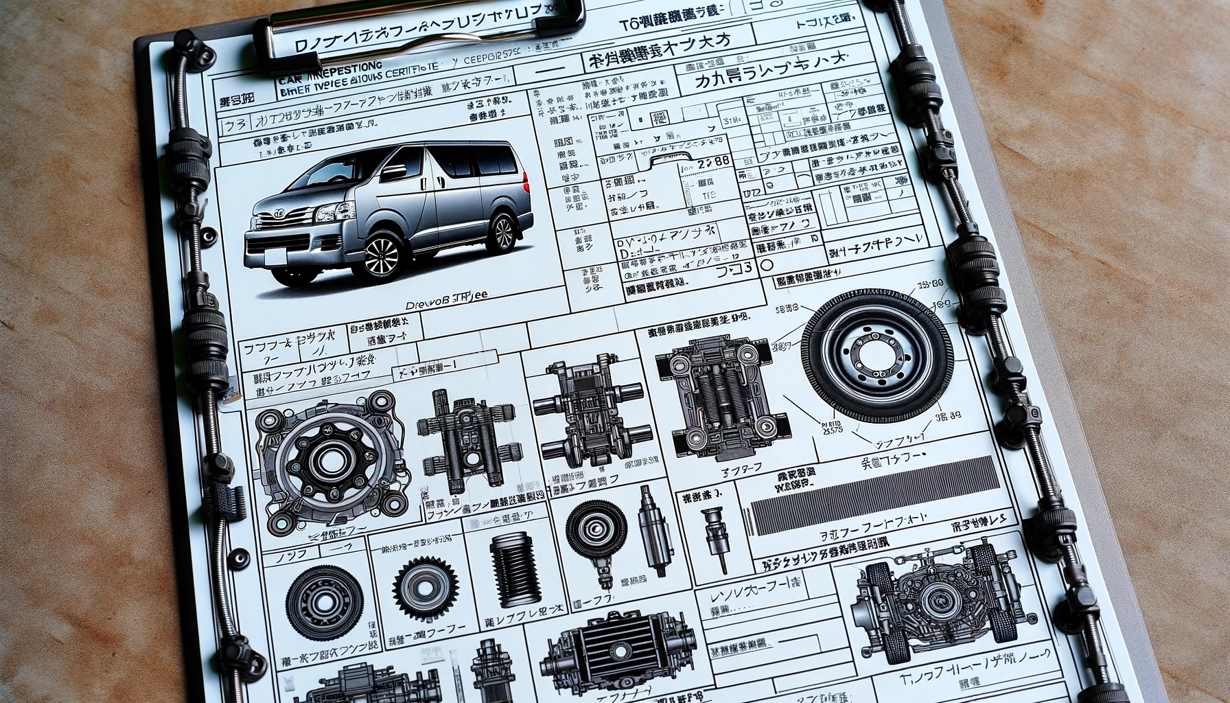 ハイエース　4WD　見分け方