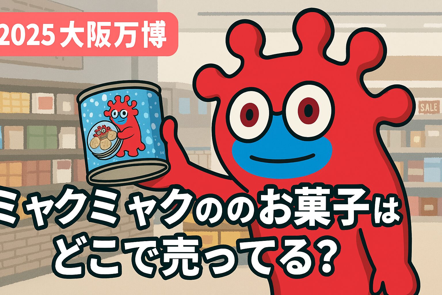 ミャクミャク お菓子 どこで売ってる